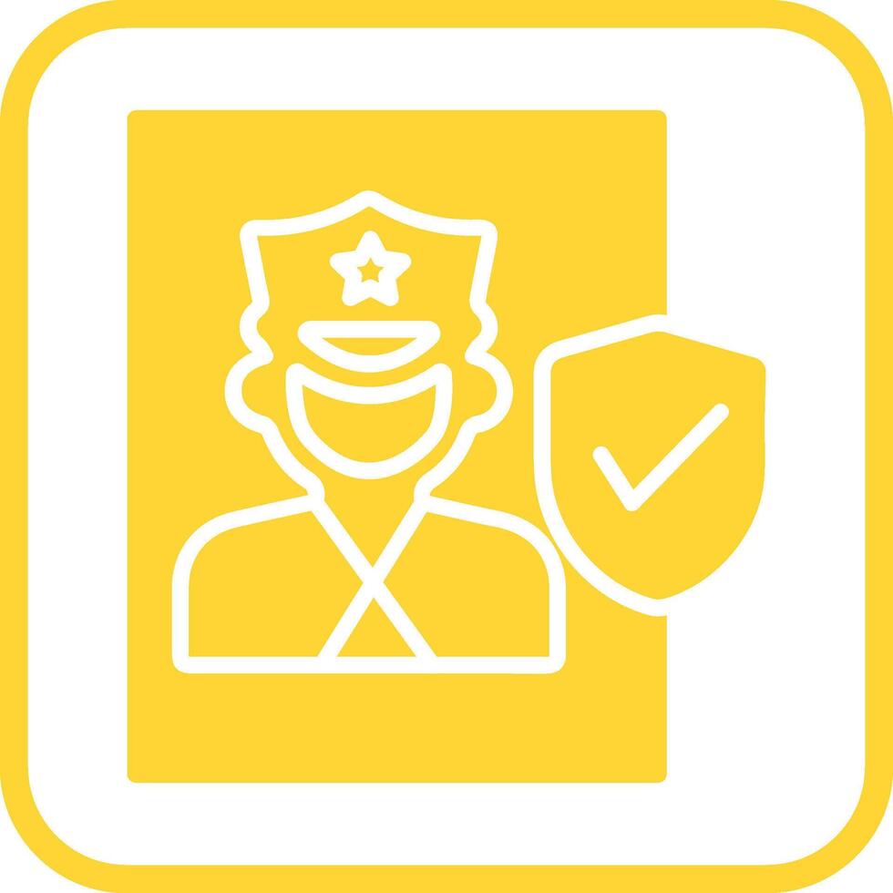 Cinema Security Guard Vector Icon