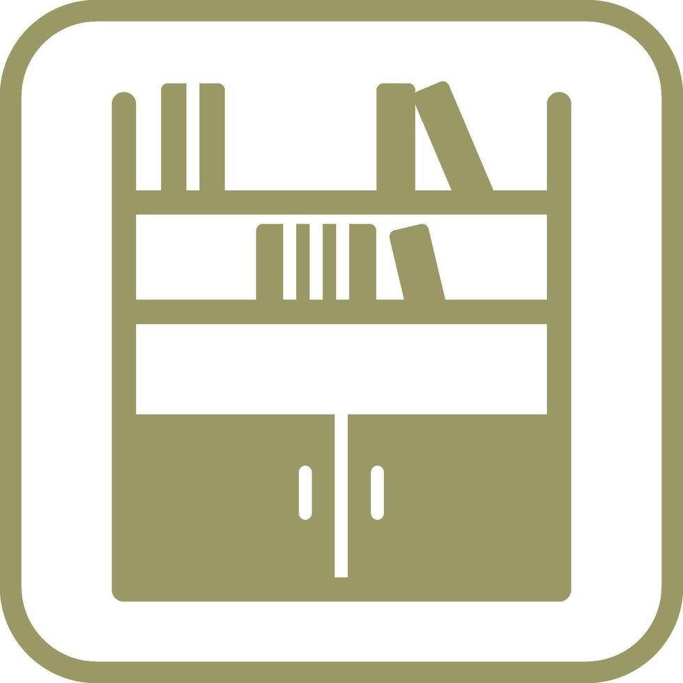 Book Shelf Vector Icon