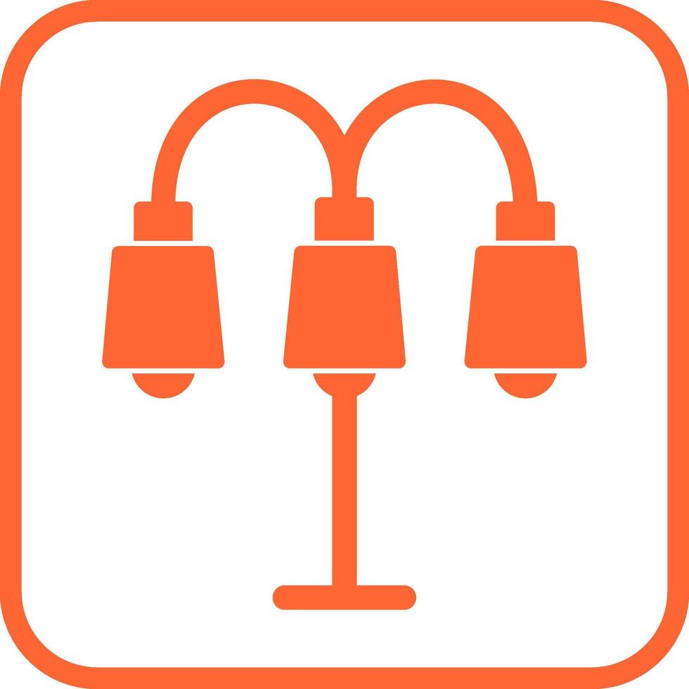 Lamp with stand Vector Icon