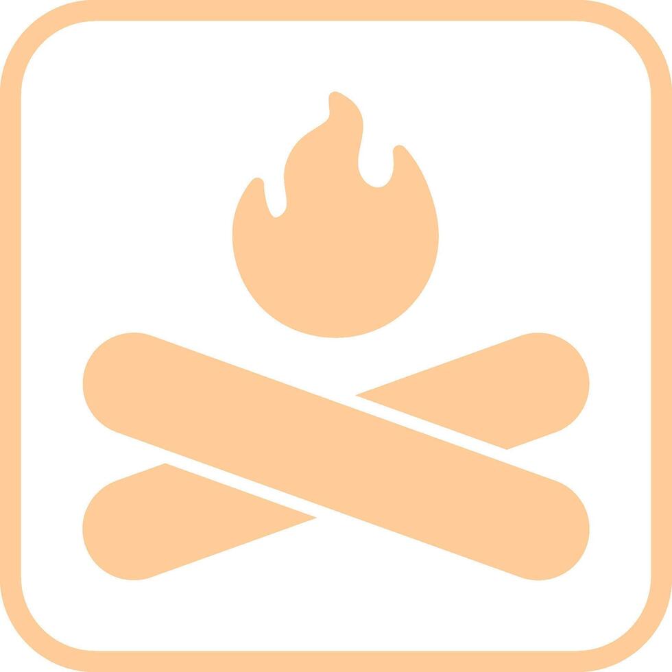 Camp Fire Vector Icon
