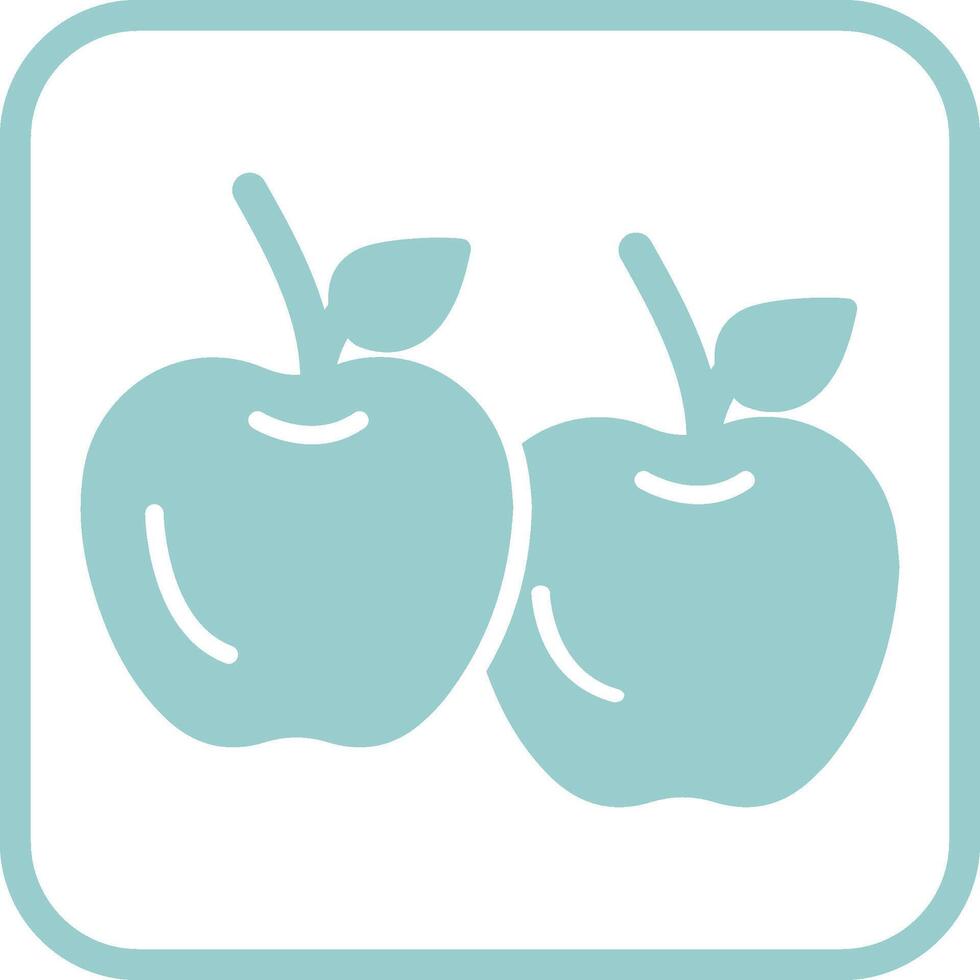 icono de vector de manzana