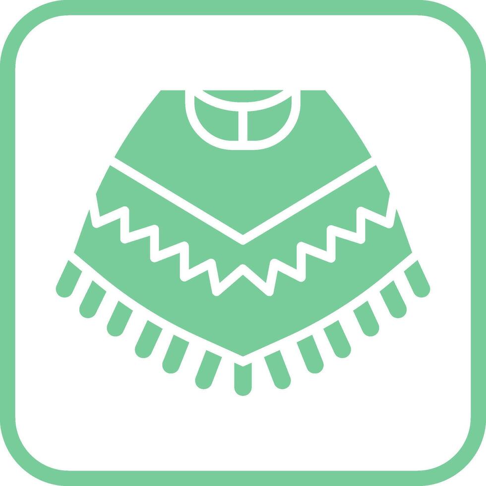 poncho vector icono