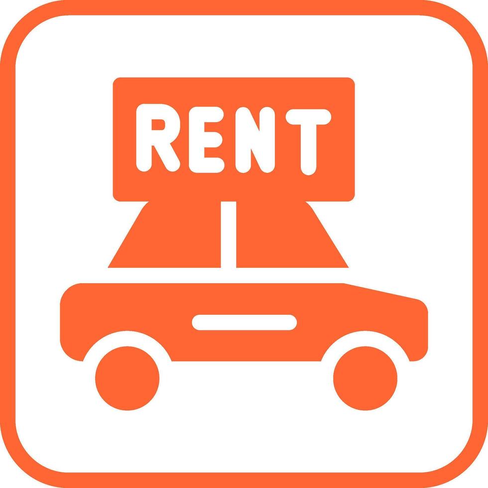 Rent a Car Vector Icon