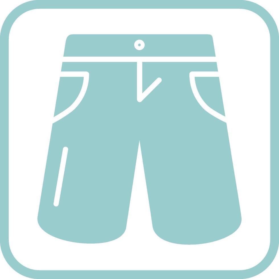 icono de vector de pantalones cortos