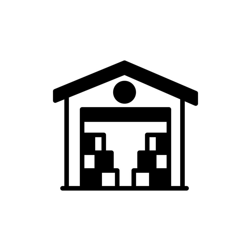 Warehouse icon in vector. Logotype vector