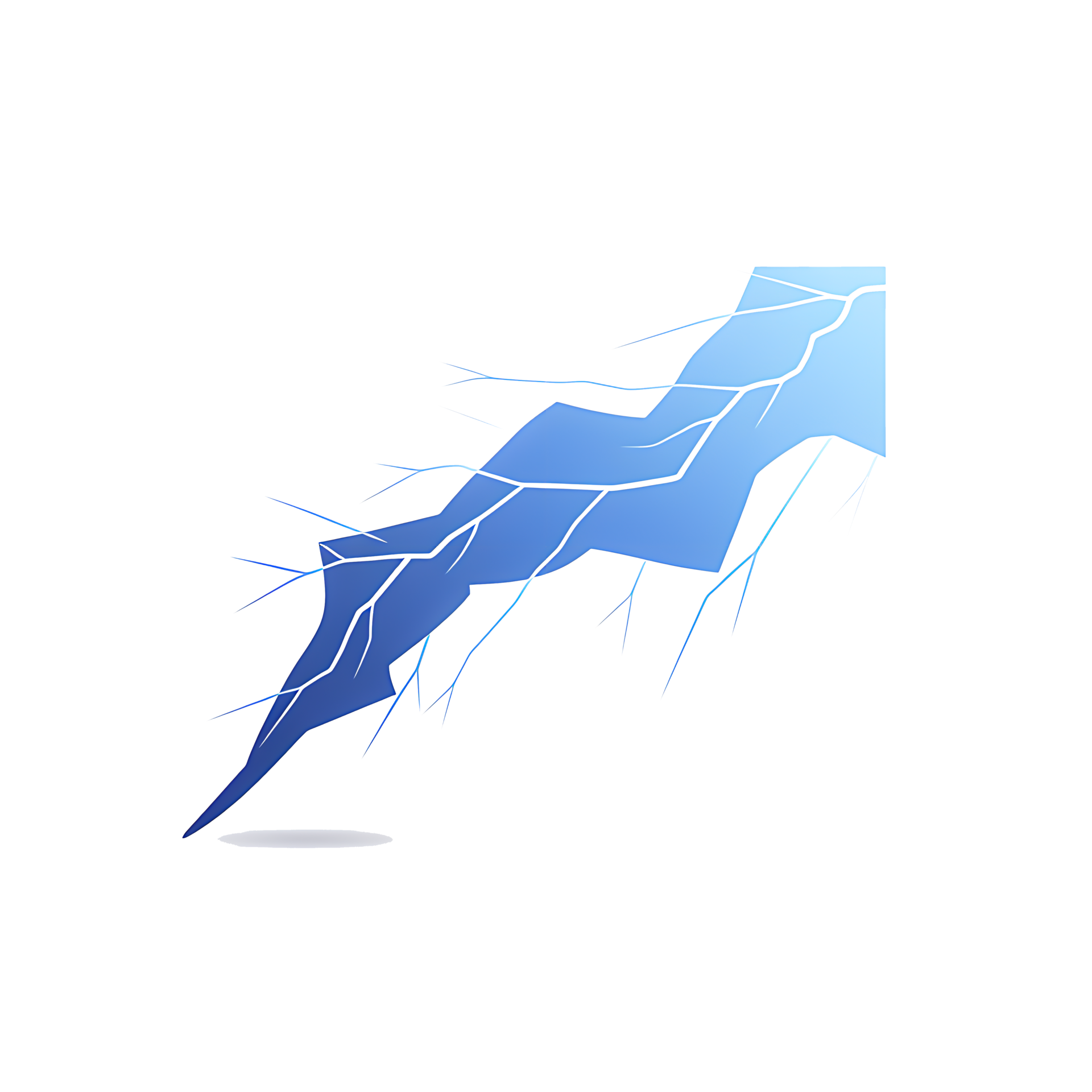 AI generated Lightning Bolts Illuminate the Dark Stormy Skies with