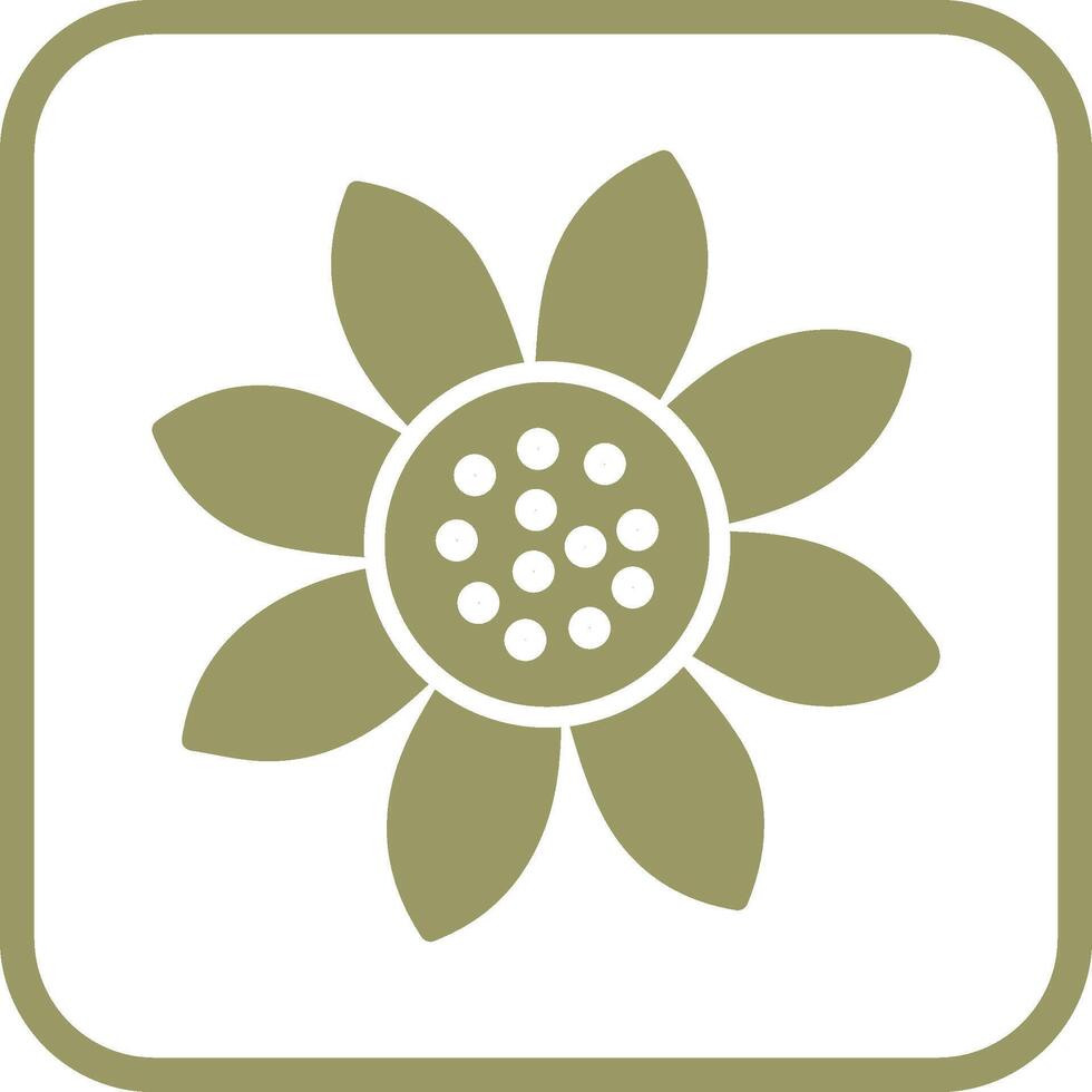 Sunflower Vector Icon