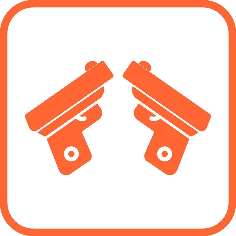 Two Guns Vector Icon