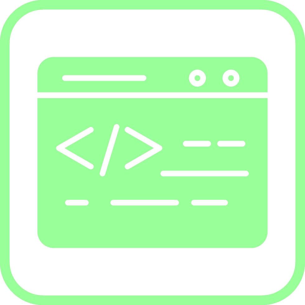 Web Coding Vector Icon