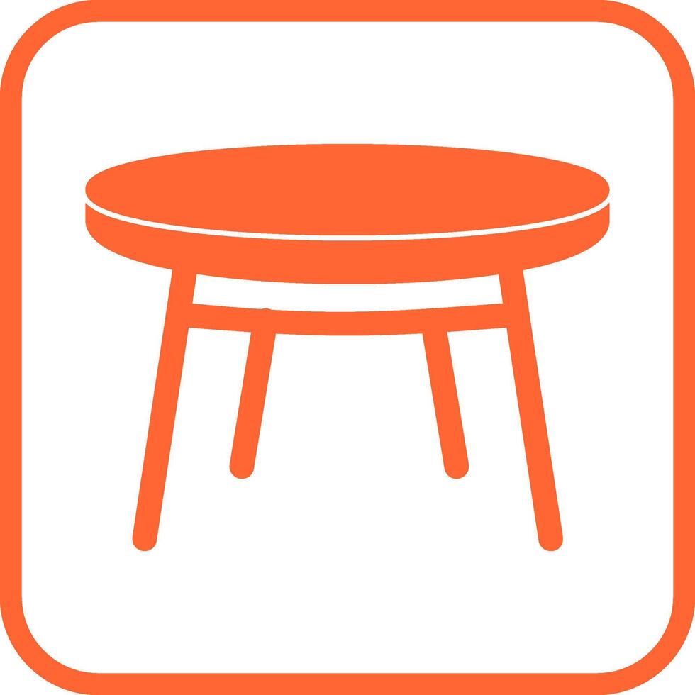 icono de vector de mesa pequeña