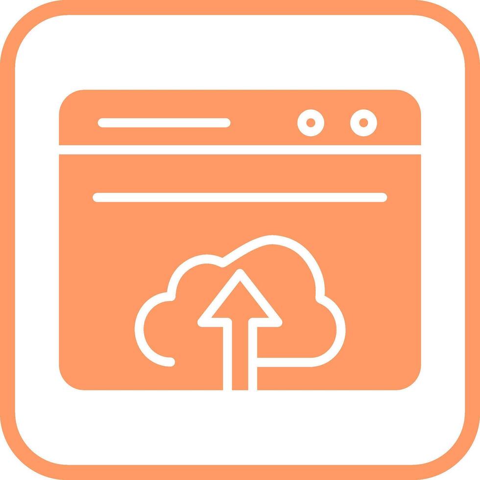 Upload Web Vector Icon