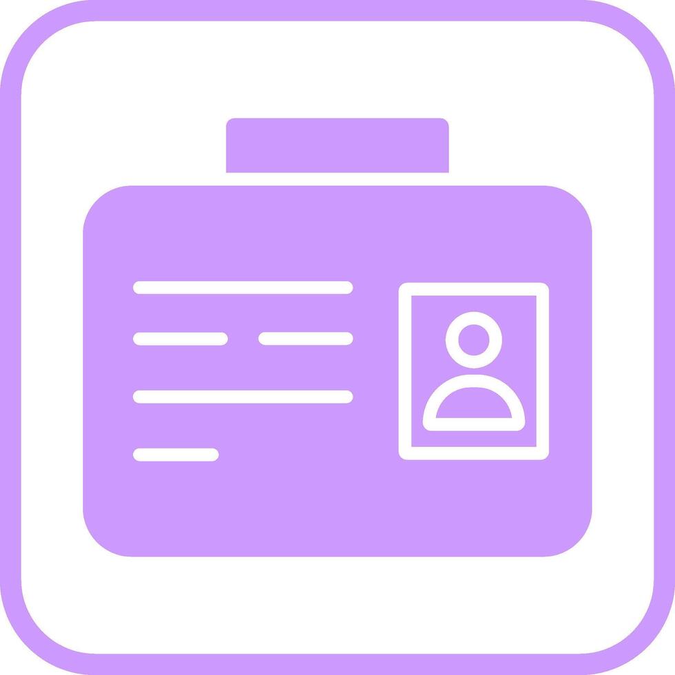 Employee ID Vector Icon