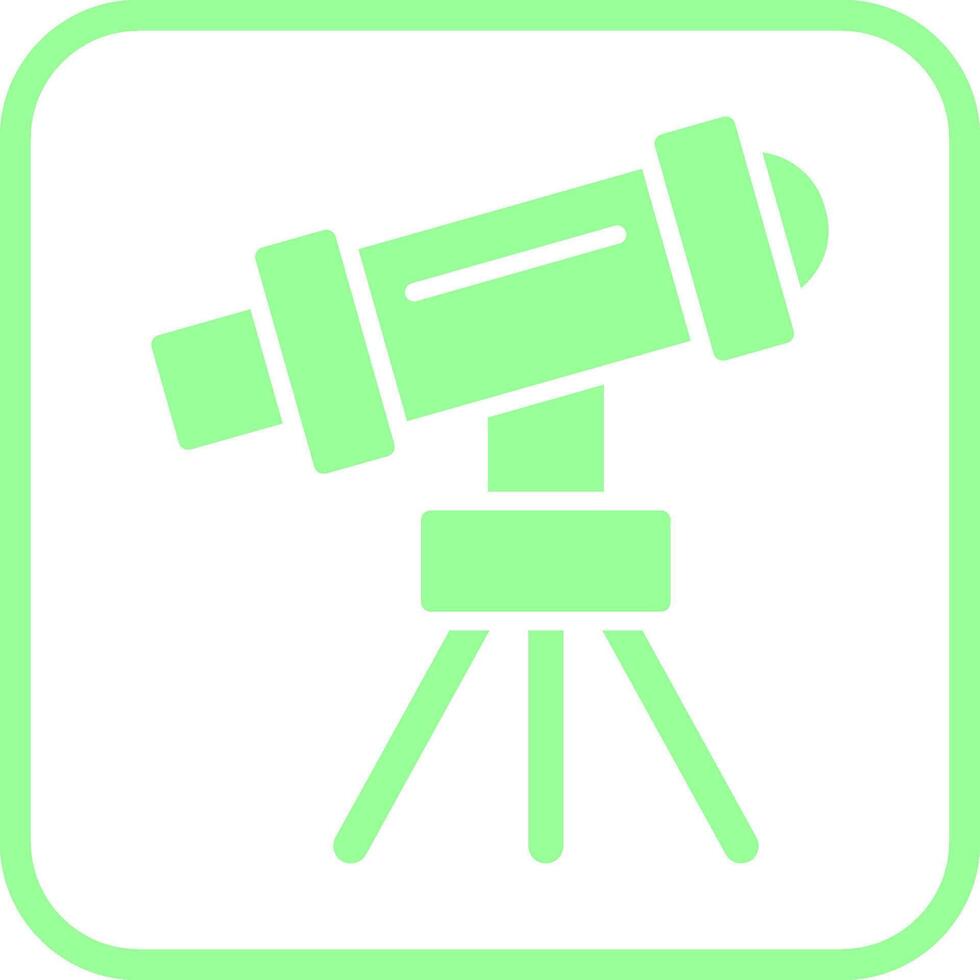 Telescope on Stand Vector Icon