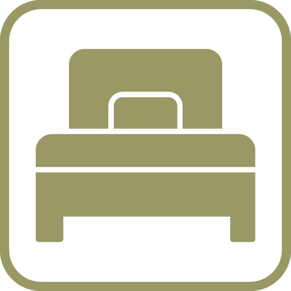 Single Bed Vector Icon