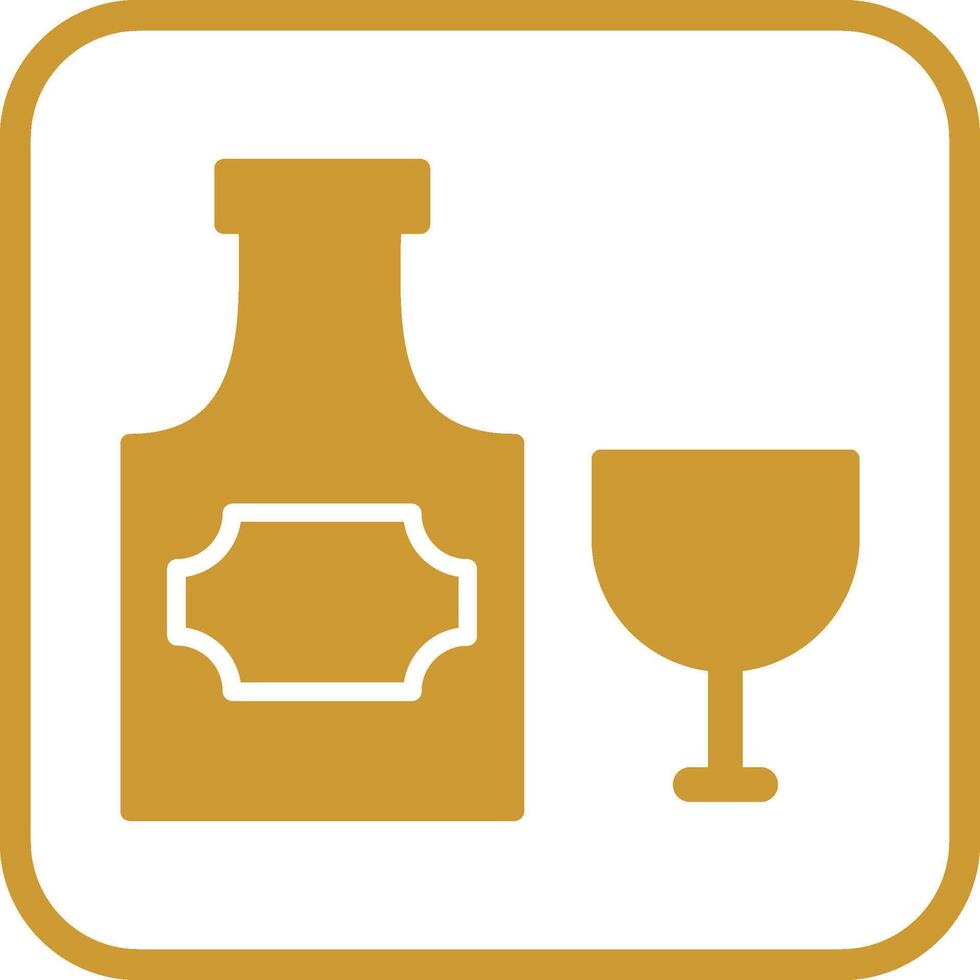Bottle of Rum Vector Icon