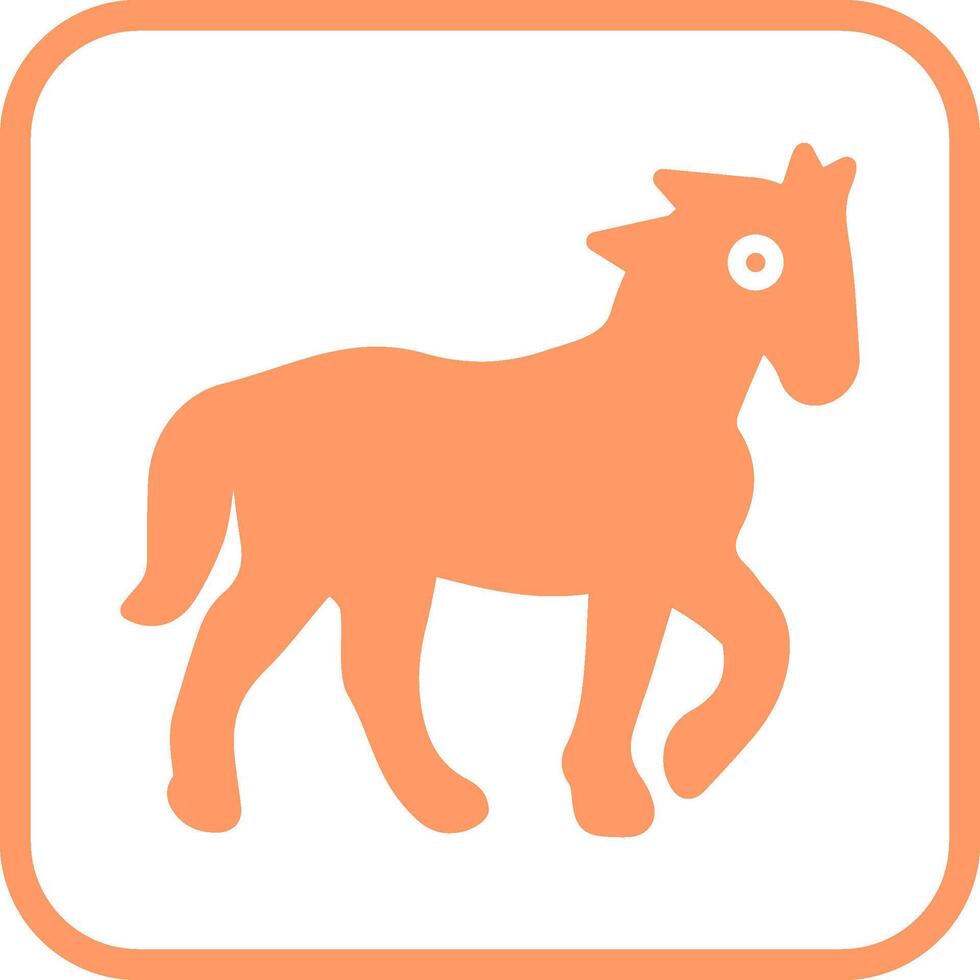 icono de vector de caballo