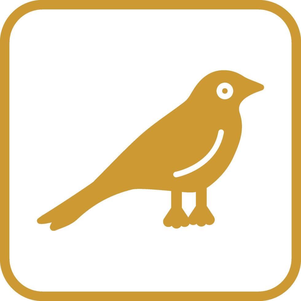 icono de vector de pájaro