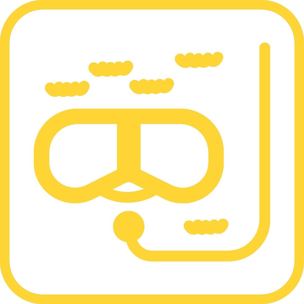 Snorkeling Vector Icon