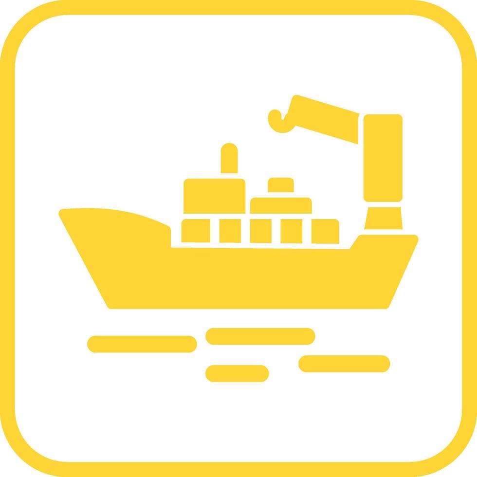 Cargo Ship II Vector Icon