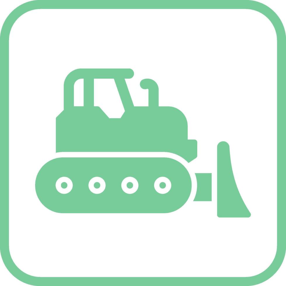 Bulldozer Vector Icon