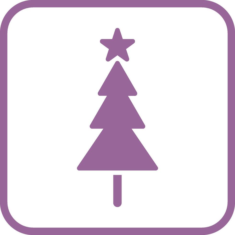 icono de vector de árbol de navidad