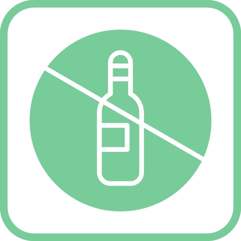 No Drinking Vector Icon