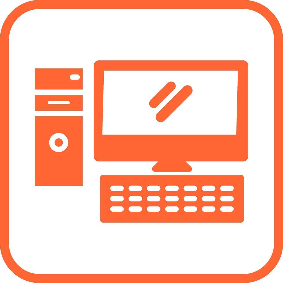 Computer Vector Icon