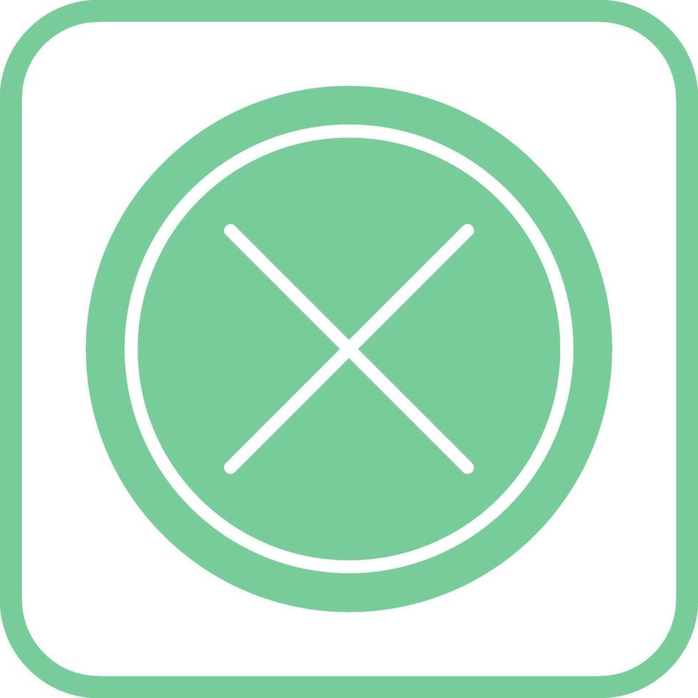Do Not Cross Vector Icon