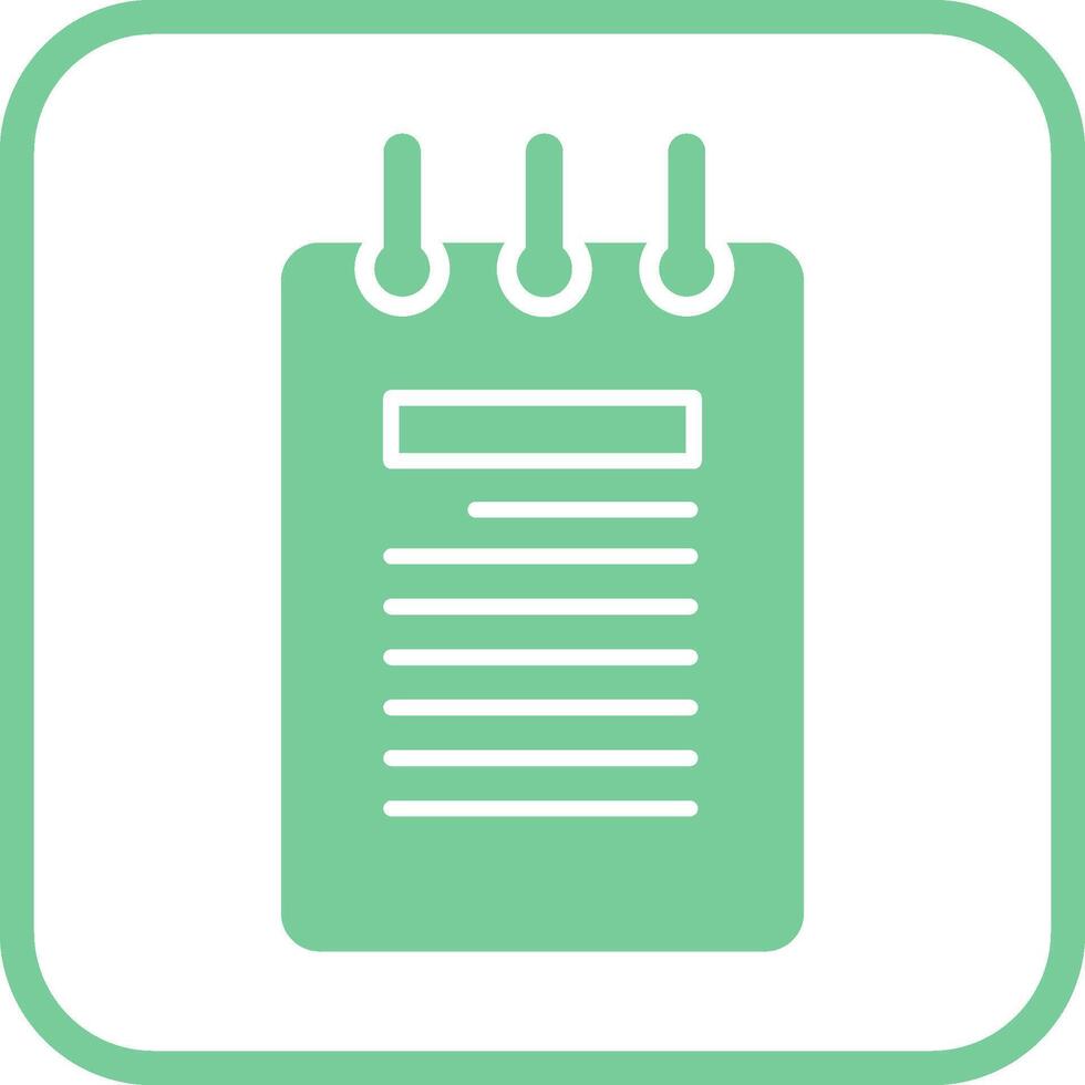Notepad Vector Icon