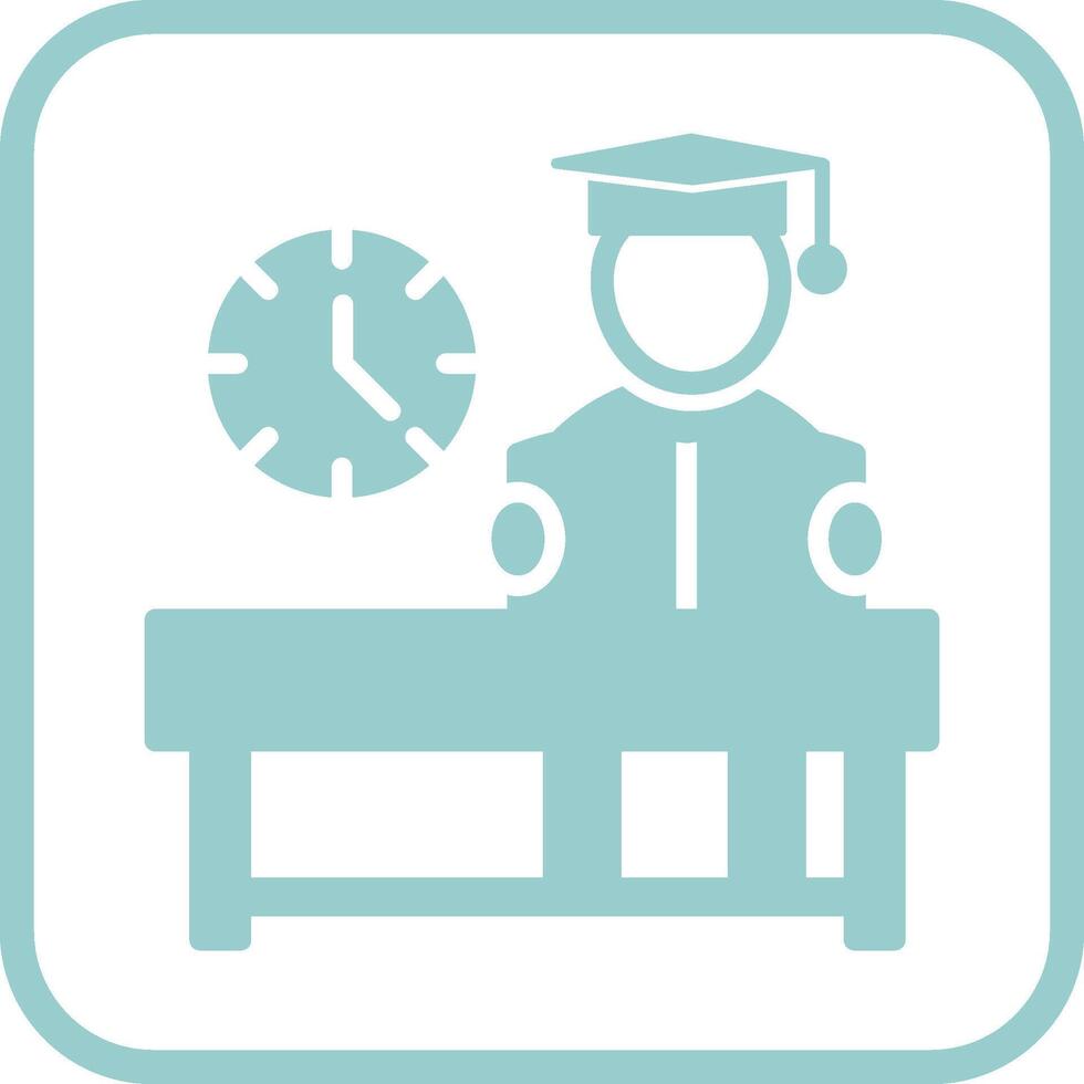 Studying on Desk I Vector Icon