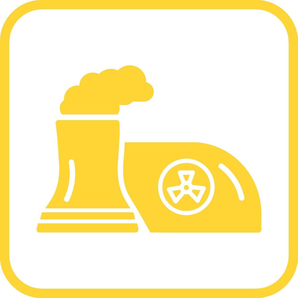 Nuclear Plant Vector Icon
