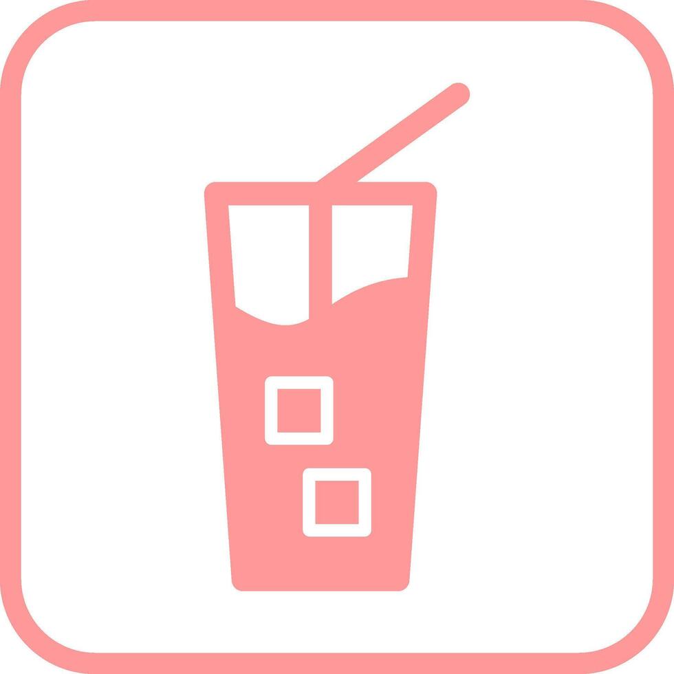 icono de vector de café helado