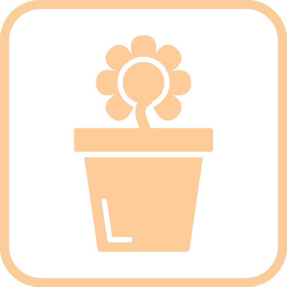 Flower Pot Vector Icon