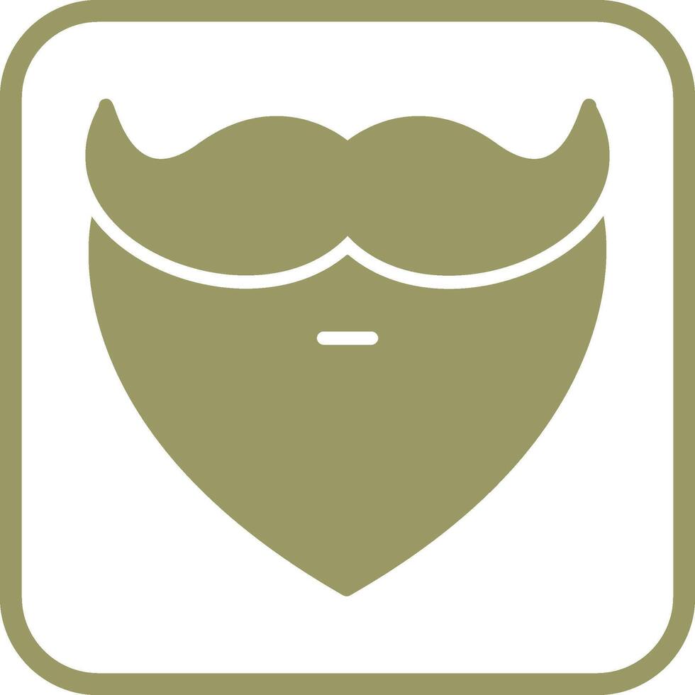 Beard and Moustache I Vector Icon