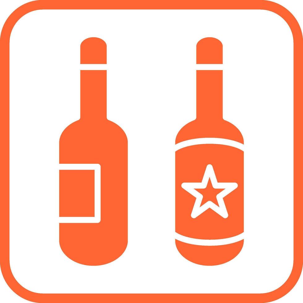 Beer Bottles Vector Icon
