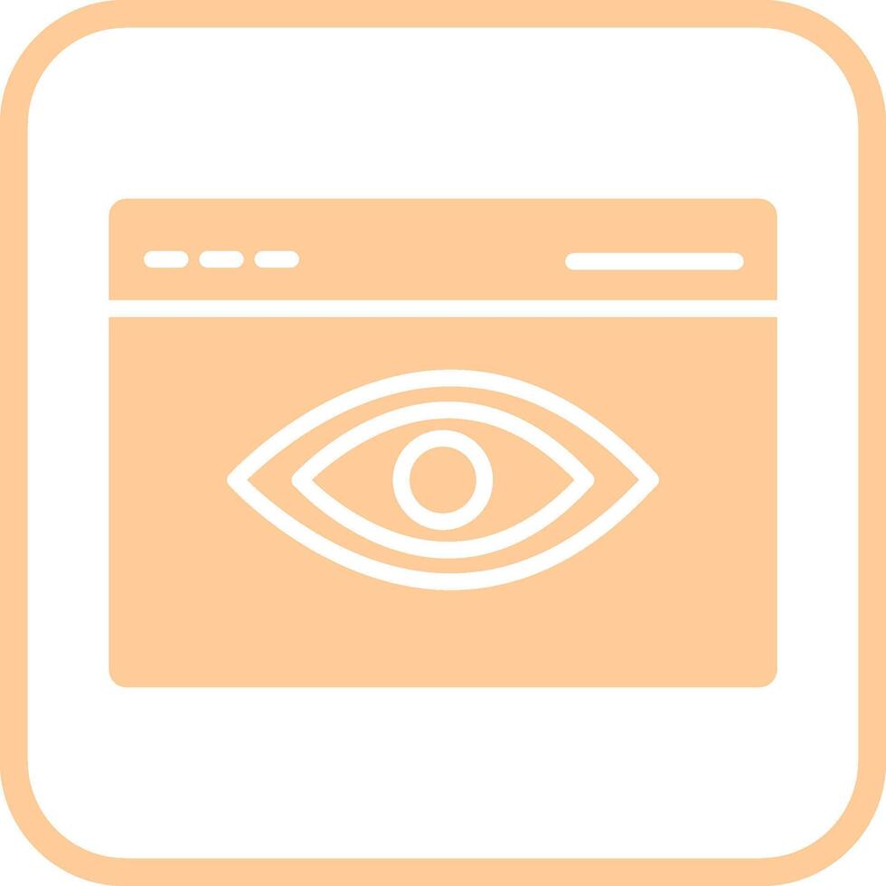 Web Visibility Vector Icon