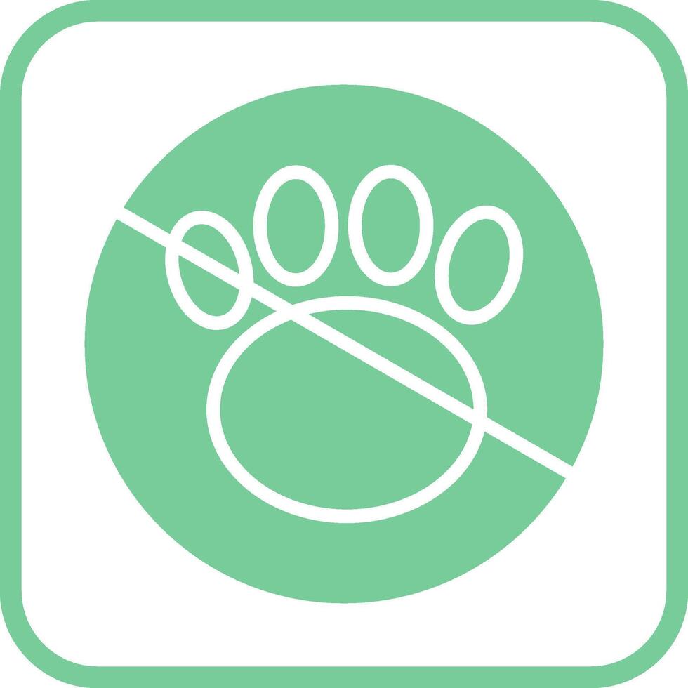 No Pets Vector Icon