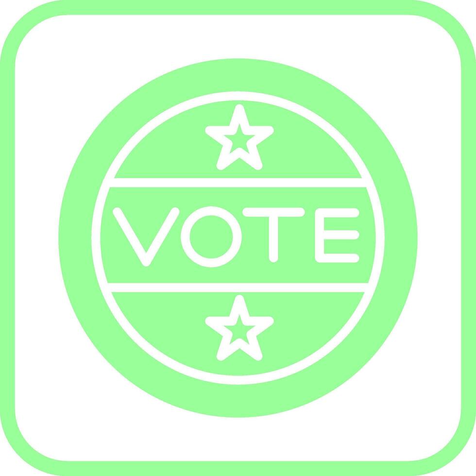 Vote Sticker Vector Icon