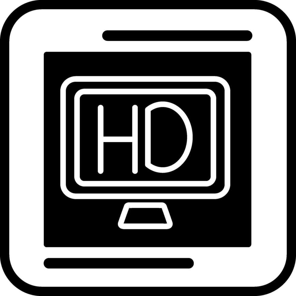 hd calidad vector icono