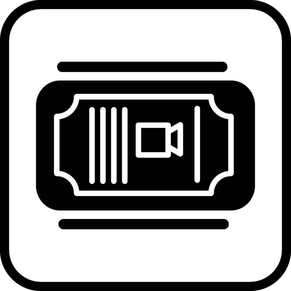 Cinema Ticket Vector Icon