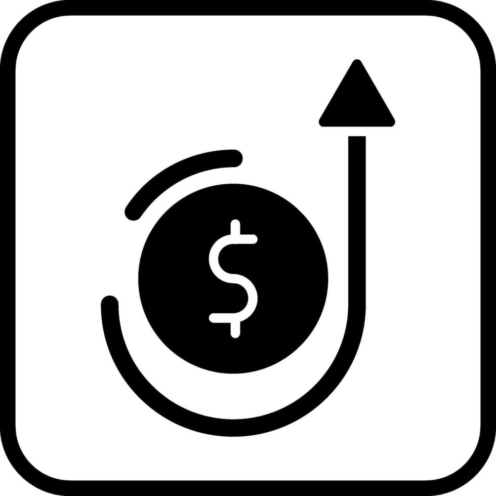 icono de vector de crecimiento de dinero