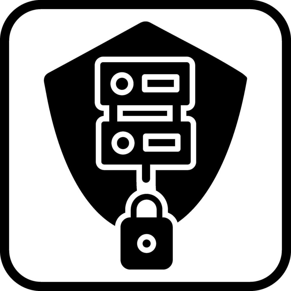 Secure Server Vector Icon