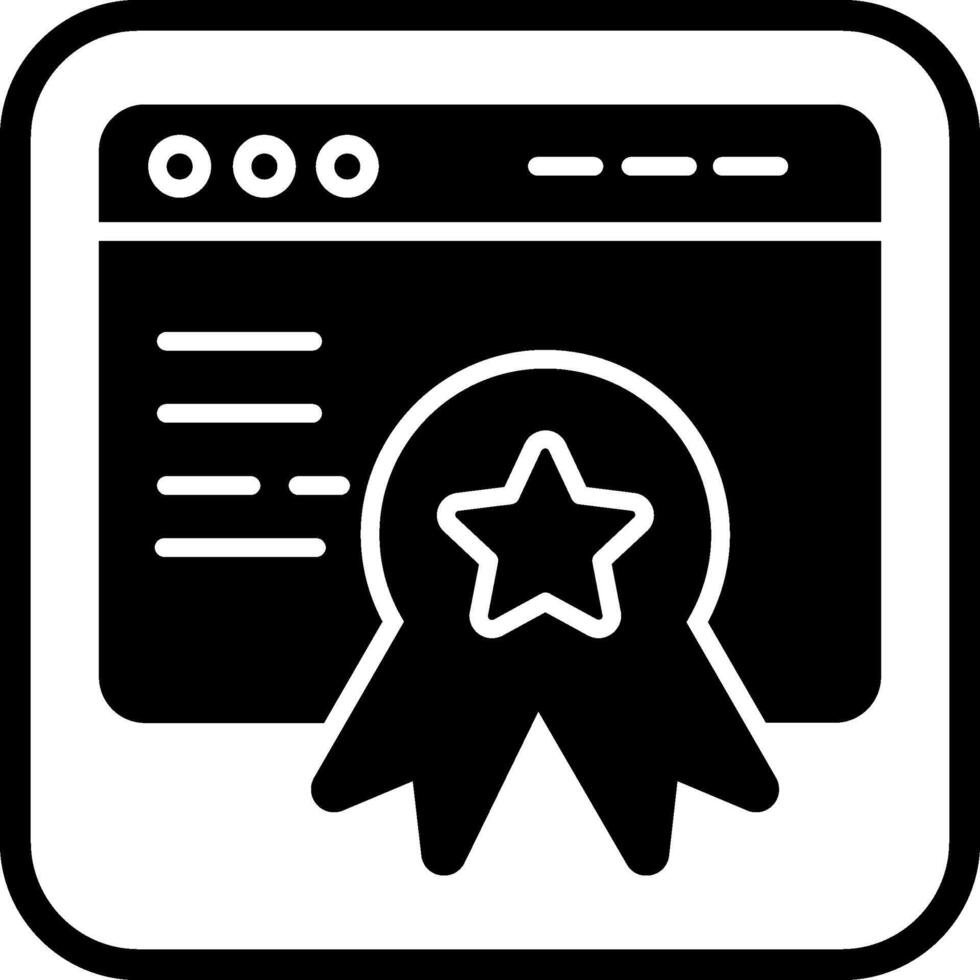 Web Award Vector Icon