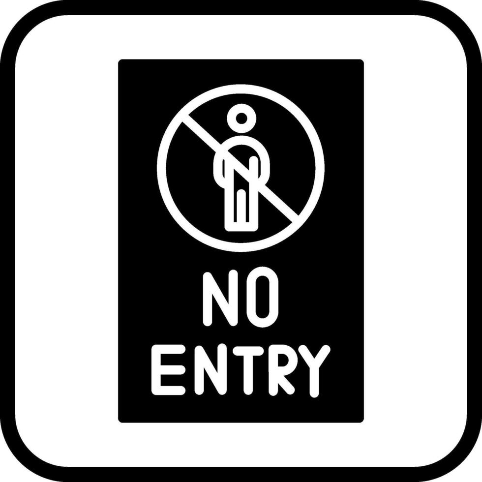 No Entry Sign Vector Icon