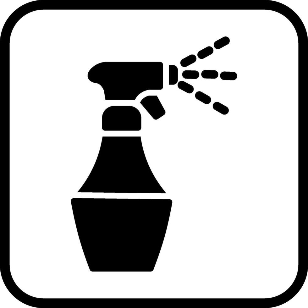 Water Spray Bottle Vector Icon