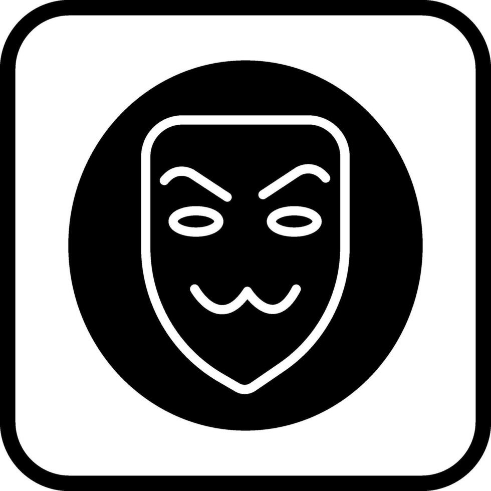 icono de vector de máscara de hacker