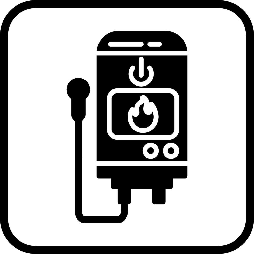 Tankless Water Heater Vector Icon