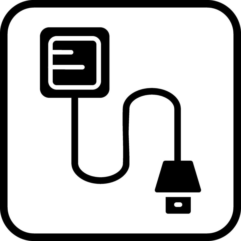 icono de vector de cable