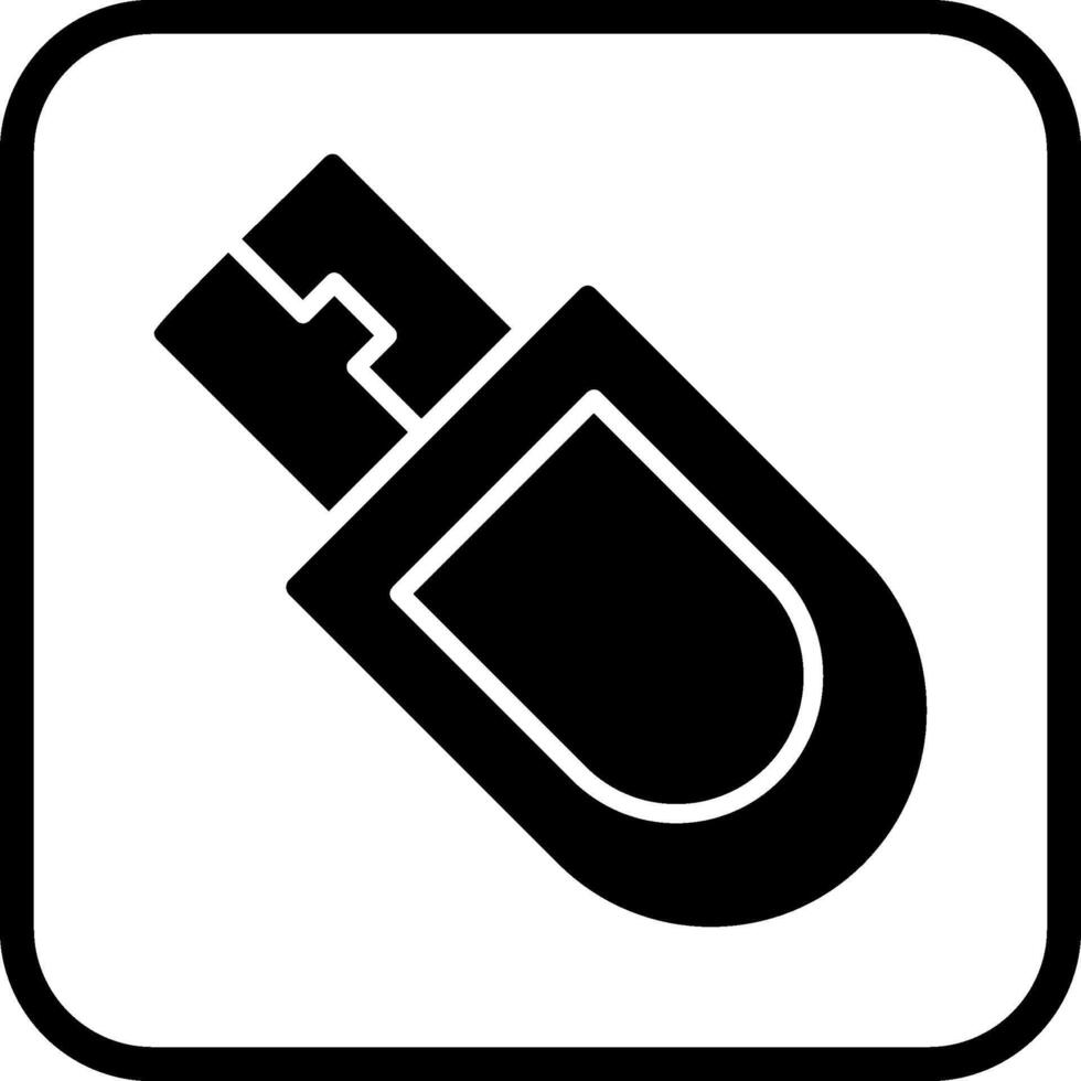Bitcoin USB Device Vector Icon