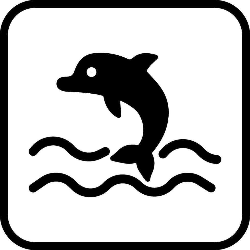 Dolphin Vector Icon